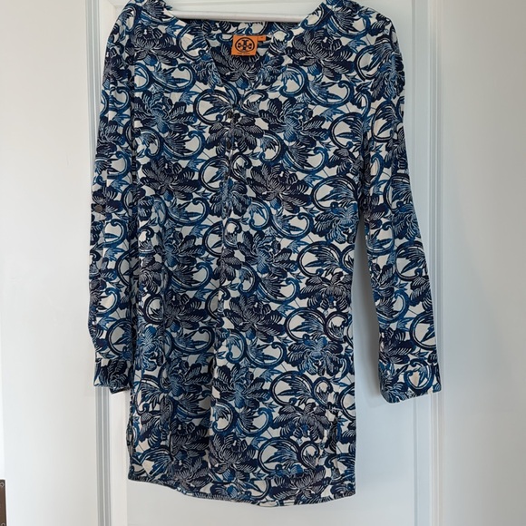Tory Burch Silk Tunic Top - Picture 2 of 11